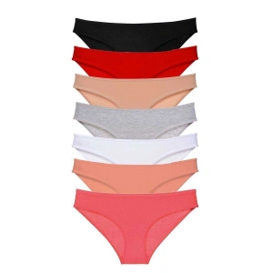 Hubrendy Beru 7 Adet Süper Eko Set Likralı Kadın Slip Külot Set 2