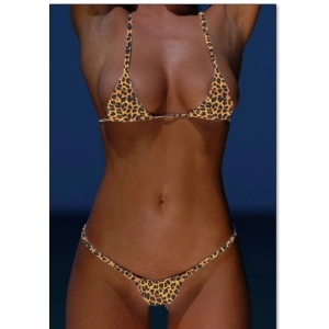 Hubrendy Beru B100927 Leopar Mikro Bikini Takım