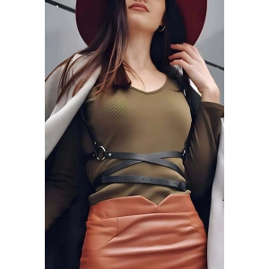 Hubrendy Beru Beli Uzun Sarmalı Şık Harness - Brf172