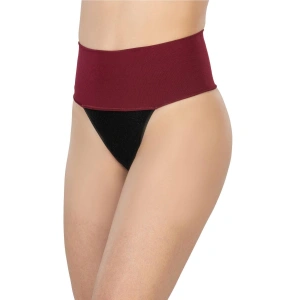 Hubrendy Beru Bordo Mı 2048 Seamless Çift Renk String Korse