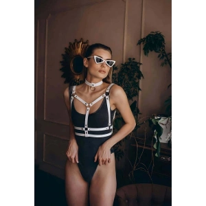 Hubrendy Beru Choker Detaylı Şık Göğüs Kemer - Brf990