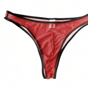 Hubrendy Beru Erkek  Biyeli Kırmızı Transparan Brazillian Slip