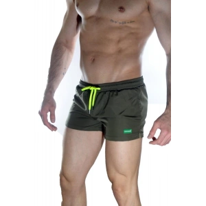 Hubrendy Beru Erkek Yeşil Mini Mayo Short