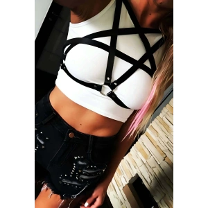 Hubrendy Beru Göğüs Pentagram Harness - Brf167