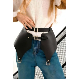 Hubrendy Beru Günlük Kullanıma Seksi Deri Etek Harness - Brf1119