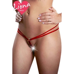 Hubrendy Beru  Lastikli Kırmızı Bayan Seksi Tanga