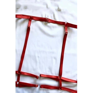 Hubrendy Beru Lastikli Seksi Jartiyer Harness - Brf44