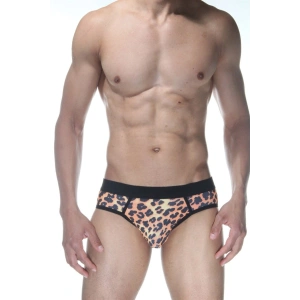 Hubrendy Beru Leopar Jockstrap Erkek  İç Giyim