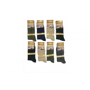 Hubrendy Beru Miss Bella Lamswool Kışlık Erkek  Çorap 8 Adet