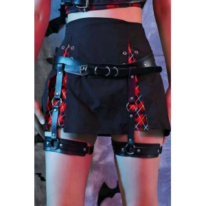 Hubrendy Beru Seksi Deri Jartiyer Harness - Brf804