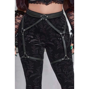 Hubrendy Beru Seksi Deri Jartiyer Harness - Brf956