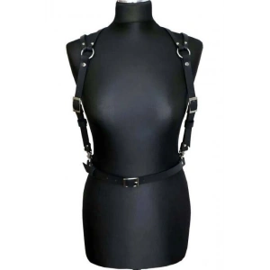 Hubrendy Beru Seksi Deri Omuzdan Baglamalı Göğüs Harness - Brf916