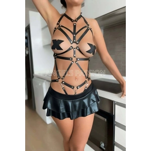 Hubrendy Beru Seksi Deri Vücut Harness - Brf316