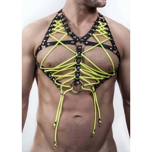 Hubrendy Beru Seksi Erkek  Üst Lastik Harness - Brfm59