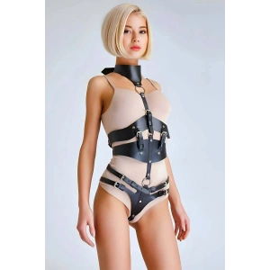Hubrendy Beru Şık Deri Göğüs Harness - Brf1321