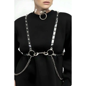 Hubrendy Beru Şık - Şeffaf Kemer Ve Choker Takım - Brf826