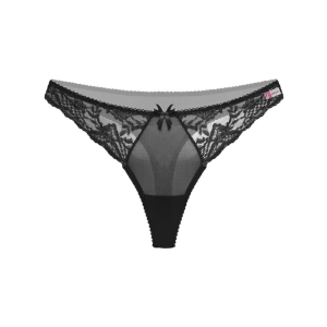 Hubrendy Beru  Siyah Dantelli Fantazi G String Külot