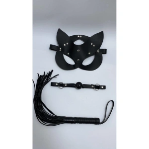 Hubrendy Beru Siyah Maske Ağız Topu,3lü Set