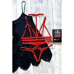 Hubrendy Beru String - Sütyen Lastik Harness Takım - Brf144