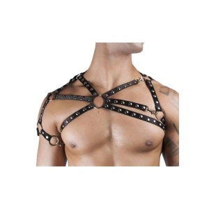 Hubrendy Beru Zımba Detaylı Seksi Erkek  Üst Harness - Brfm66