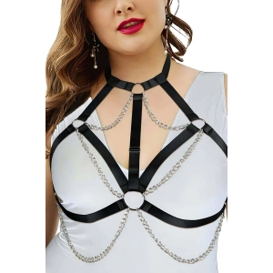 Hubrendy Beru Zincirli Lastik Göğüs Harness - Brf818