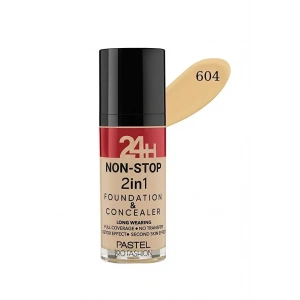 Hubrendy Bez 24H Non Stop 2in1 Foundation & Concealer - No: 604 Vanilla