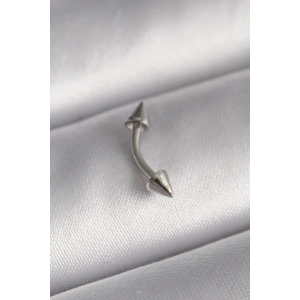 Hubrendy Bez 316L Çelik Gümüş Renk Çivi Model Piercing