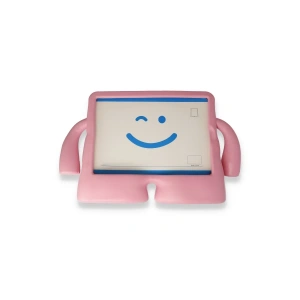 Hubrendy Bez Apple iPad Pro 11 (2021) Kılıf Karakter Tablet Silikon - Açık Pembe