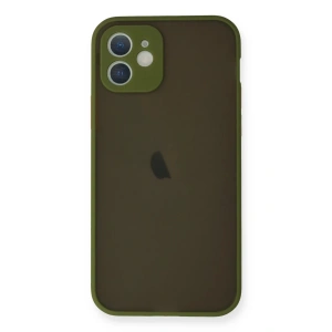 Hubrendy Bez Apple iPhone 12 Mini Kılıf Montreal Silikon Kapak - Açık Yeşil