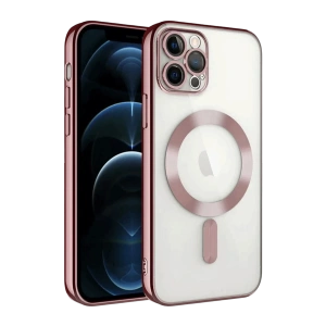 Hubrendy Bez Apple iPhone 13 Pro Kılıf Kross Magneticsafe Kapak - Rose