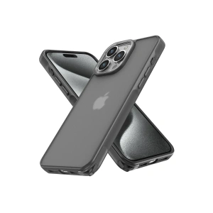 Hubrendy Bez Apple iPhone 14 Pro Kılıf Elegant Kapak - Titan Gri