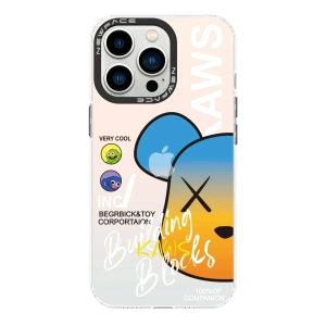 Hubrendy Bez Apple iPhone 14 Pro Max Kılıf Estoril Desenli Kapak - Estoril - 6