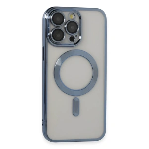 Hubrendy Bez Apple iPhone 14 Pro Max Kılıf Kross Magneticsafe Kapak - Sierra Blue