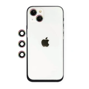Hubrendy Bez Apple iPhone 14 Shine Kamera Lens - Rainbow