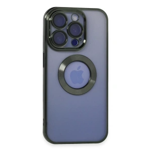 Hubrendy Bez Apple iPhone 15 Pro Kılıf Slot Silikon - Köknar Yeşili