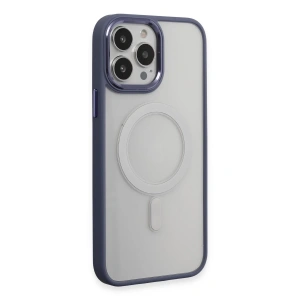Hubrendy Bez Apple iPhone 15 Pro Max Kılıf Room Magneticsafe Silikon - Sierra Blue