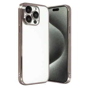 Hubrendy Bez Apple iPhone 15 Pro Max Lensli Silikon - Titan Gri