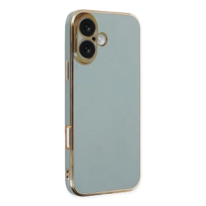 Hubrendy Bez Apple iPhone 16 Kılıf Volet Silikon - Açık Yeşil