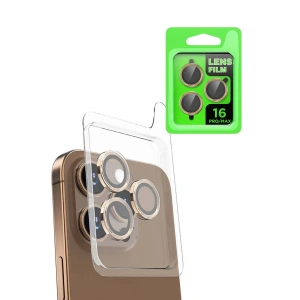 Hubrendy Bez Apple iPhone 16 Pro Raze Metal Kamera Lens - Desert