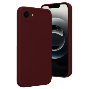Hubrendy Bez Apple iPhone 16E Kılıf Viera Silikon - Bordo