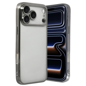 Hubrendy Bez Apple iPhone 17 Pro Lensli Silikon - Titan Gri