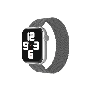 Hubrendy Bez Apple Watch 38mm Ayarlı Solo Silikon Kordon - Gri