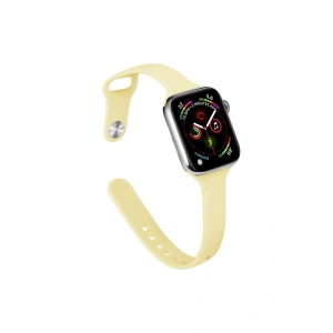 Hubrendy Bez Apple Watch 38mm Klasik Kordon - Sarı
