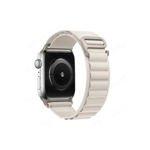 Hubrendy Bez Apple Watch 38mm Mountain Kordon - Beyaz