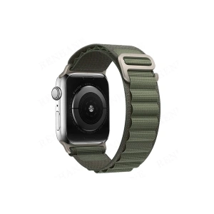 Hubrendy Bez Apple Watch 38mm Mountain Kordon - Yeşil