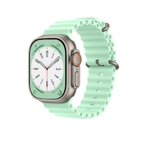 Hubrendy Bez Apple Watch 38mm Ocean Kordon - Açık Yeşil