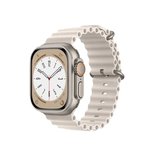 Hubrendy Bez Apple Watch 38mm Ocean Kordon - Krem