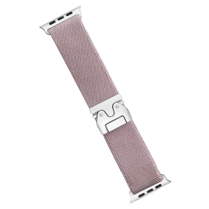 Hubrendy Bez Apple Watch 42mm Forest Kumaş Kordon - Lila