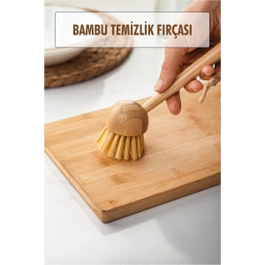 Hubrendy Bez Bambu Temizlik Fırçası