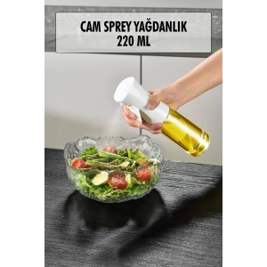 Hubrendy Bez Cam Sprey Yağdanlık Beyaz 220 ML